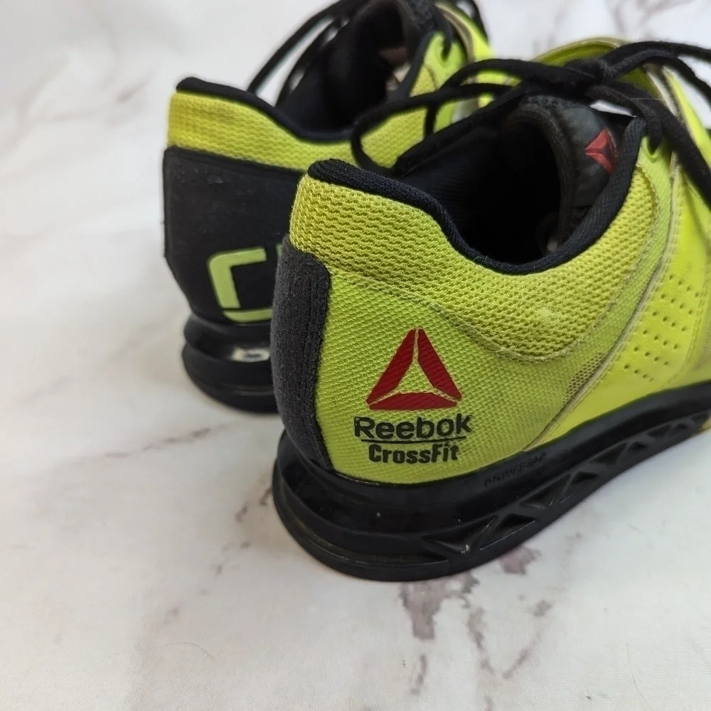 Reebok CrossFit Shoe Men 9 Yellow U Form Lifter Plus 2.0 CF74 109353471